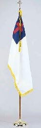 Christian Flag Indoor Set 8' Pole 3 ft. x 5 ft. Flag