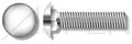 (10pcs) 1/2'-13 X 14, Carriage Bolts, Round Head, Square Neck, Full Thread, 304 Stainless Steel (18-8), Ships Free in USA