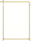 Metal Garment Rack Clothing Garment Rack Garment Rack Organizer Freestanding Hanger for Hanging Clothes, Coats, Skirts, Shirts, Sweaters, (Color : Gold, Size : 100x130cm)
