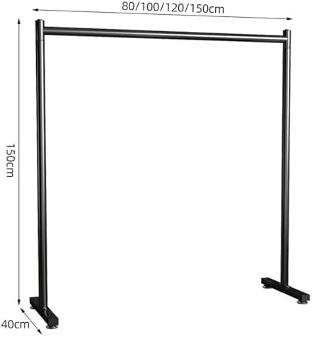 Heavy Duty Garment Rack, Floor Standing Metal Clothes Hanger Stand for Hanging Coats, Shirts, and Clothes, Space-Saving Storage Solution，Gold 80 * 150cm