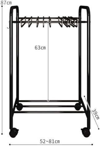 Freestanding Garment Rack, Movable Trouser Hanger Storage, 3-Tier Multifunctional Clothes Rack with Casters for Bedroom
