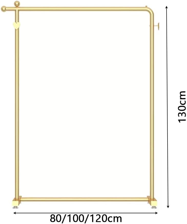 Clothes Rail Metal Rack Garment Rack Garment Rack Organizer Freestanding Hanger Display Stand for Hanging Clothes, Coats, Skirts, Shirts, Sweaters (Black 100x130cm)