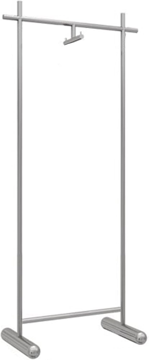 Heavy Duty Coat Rack, Garment Rack Heavy Duty Clothes Display Rack, Silver Stainless Steel Clothing Rack for Clothing Store and Home, Freestanding Space-Saving Coat Rack (C)