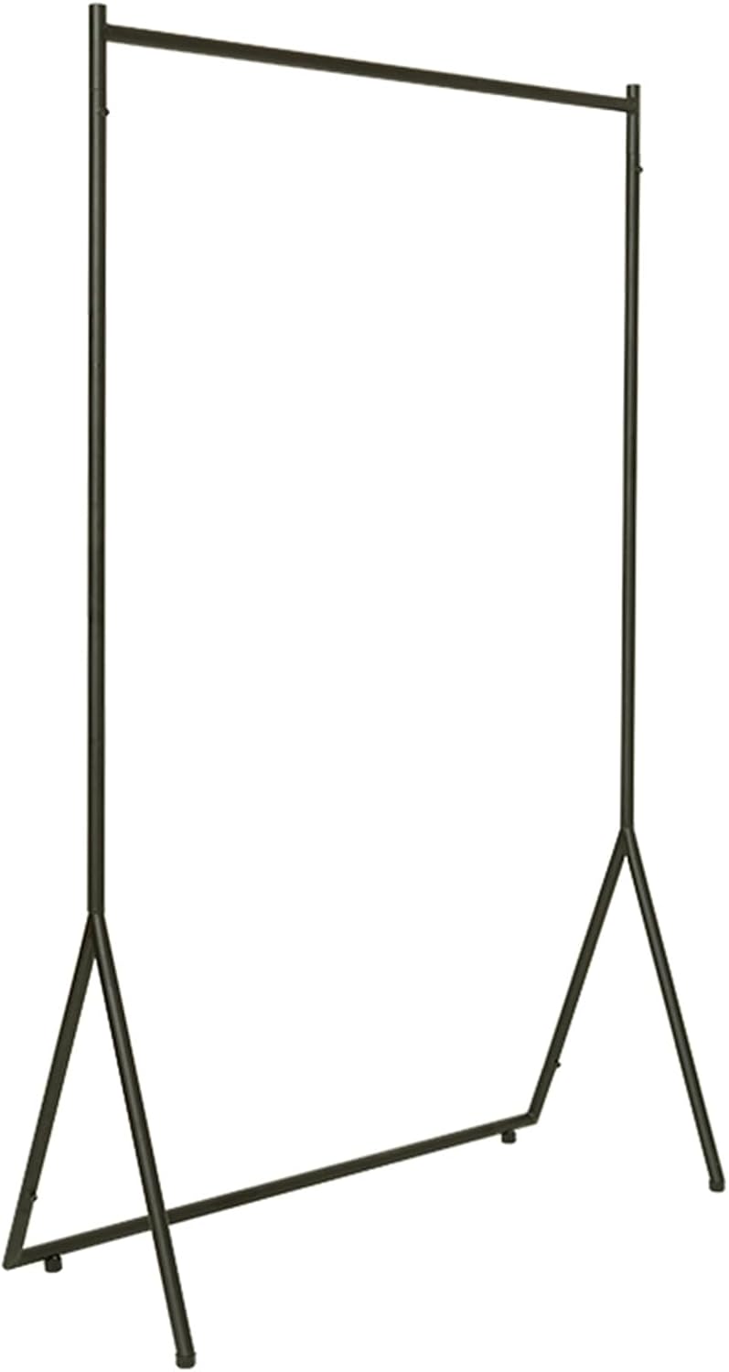 Heavy Duty Coat Rack, Garment rack Heavy Duty Clothing Rack For Hanging Clothes Commercial Grade Black Metal Clothes Hanging Rail Freestanding Single Rod Coat Hanger For Bedrooms ( 100x40x160CM)