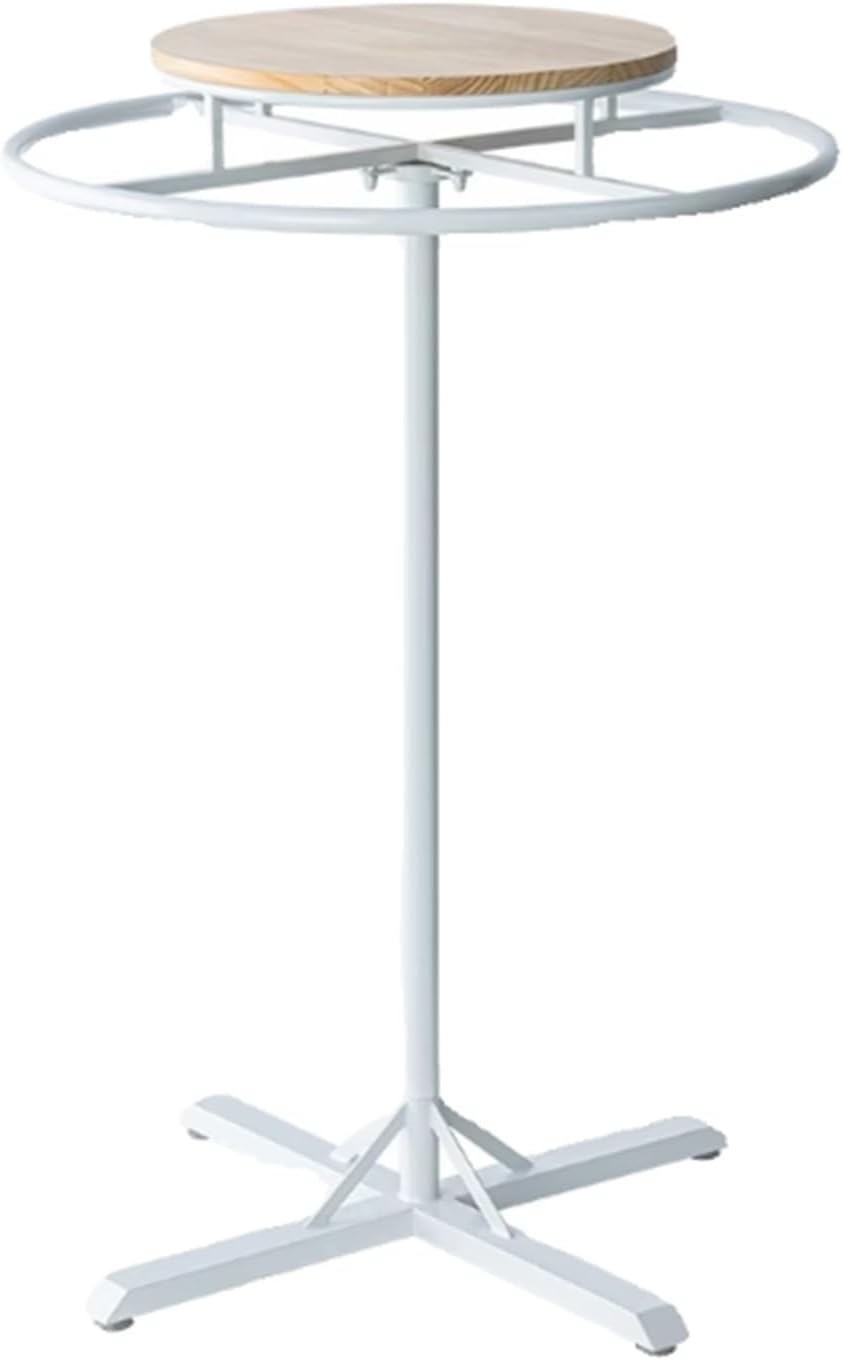 Freestanding Garment Rack, Metal, Commercial Clothes Display Stand, Heavy Duty, 360° Rotating, for Retail Boutiques Home, Laundry Room, 53/59in(White,50 * 150cm)
