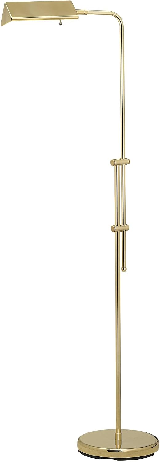 Regency Hill Tony Traditional Farmhouse 54' Tall Standing Floor Lamps Set of 2 Lights Pharmacy Task Adjustable Gold Brass Finish Living Room Bedroom House Reading Office Home Decor Entryway Dining