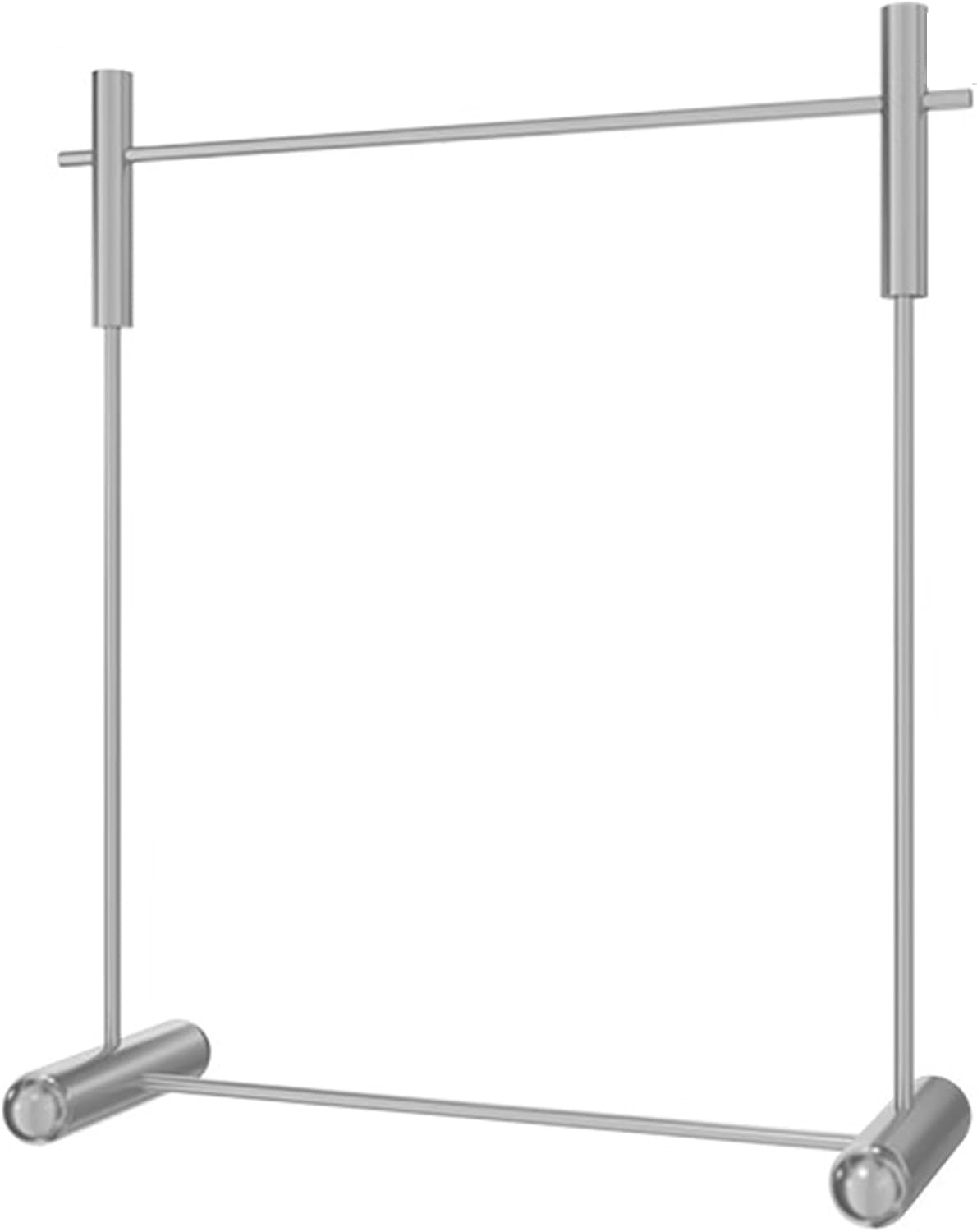 Heavy Duty Coat Rack, Garment Rack Heavy Duty Clothing Rack for Hanging Clothes, Silver Stainless Steel Frame, Commercial Clothes Rail for Display and Organization, Freestanding Coat Rack (80X40X160