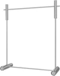Heavy duty Garment rack Heavy Duty Clothing Rack For Hanging Clothes, Silver Stainless Steel Frame, Commercial Clothes Rail For Display And Organization, Freestanding Coat Rack For Bedroom ( 120X40X1