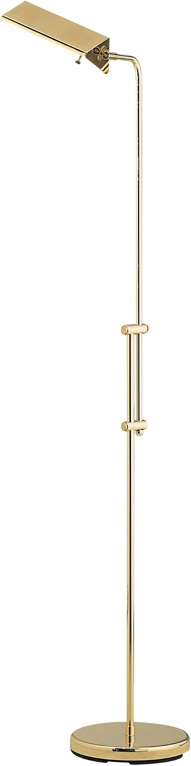 Regency Hill Tony Traditional Farmhouse 54' Tall Standing Floor Lamps Set of 2 Lights Pharmacy Task Adjustable Gold Brass Finish Living Room Bedroom House Reading Office Home Decor Entryway Dining