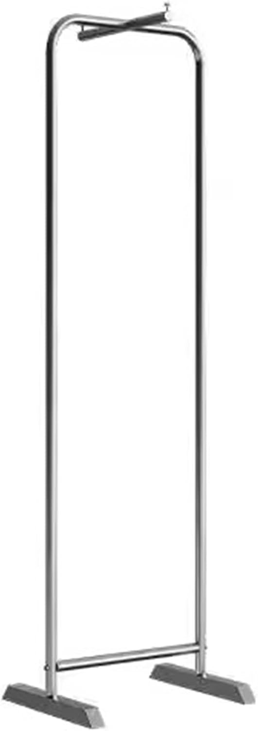 Heavy Duty Garment Rack Silver Stainless Steel Clothing Rack for Hanging Clothes, Clothing Store Hanger, Freestanding Clothing Retail Display Rack, Bedroom Coat Rack, 50X40X160CM