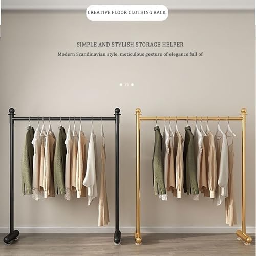 Freestanding Stainless Steel Garment Rack - Durable Indoor/Outdoor Clothing Storage for Coats, Shirts, Sweaters - Space-Saving Solution for Bedroom & Closet