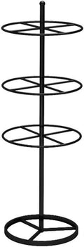 Rotatable Retail Display Merchandising Rack Underwear Round Rotating Spinner Shelf Freestanding Metal Garment Rack Clothing for Mall, Exhibition and Retail Store (Color : Black, Size : 47x148cm)