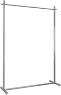 Heavy Duty Coat Rack, Garment rack Commercial Clothing Rack For Hanging Clothes, Silver Stainless Steel Clothes Rail For Bedroom And Office, Freestanding Retail Display Rack, Easy To Assemble ( 100X4