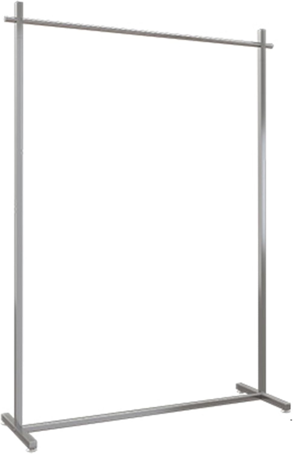 Heavy Duty Coat Rack, Garment rack Commercial Clothing Rack For Hanging Clothes, Silver Stainless Steel Clothes Rail For Bedroom And Office, Freestanding Retail Display Rack, Easy To Assemble ( 100X4