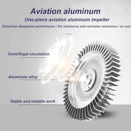 50Hz 220V Single Phase Regenerative Blower, High Efficiency Vortex Ring Blower for Waste Water Aeration, Fish Pond and Aquarium, 370W 0.50HP