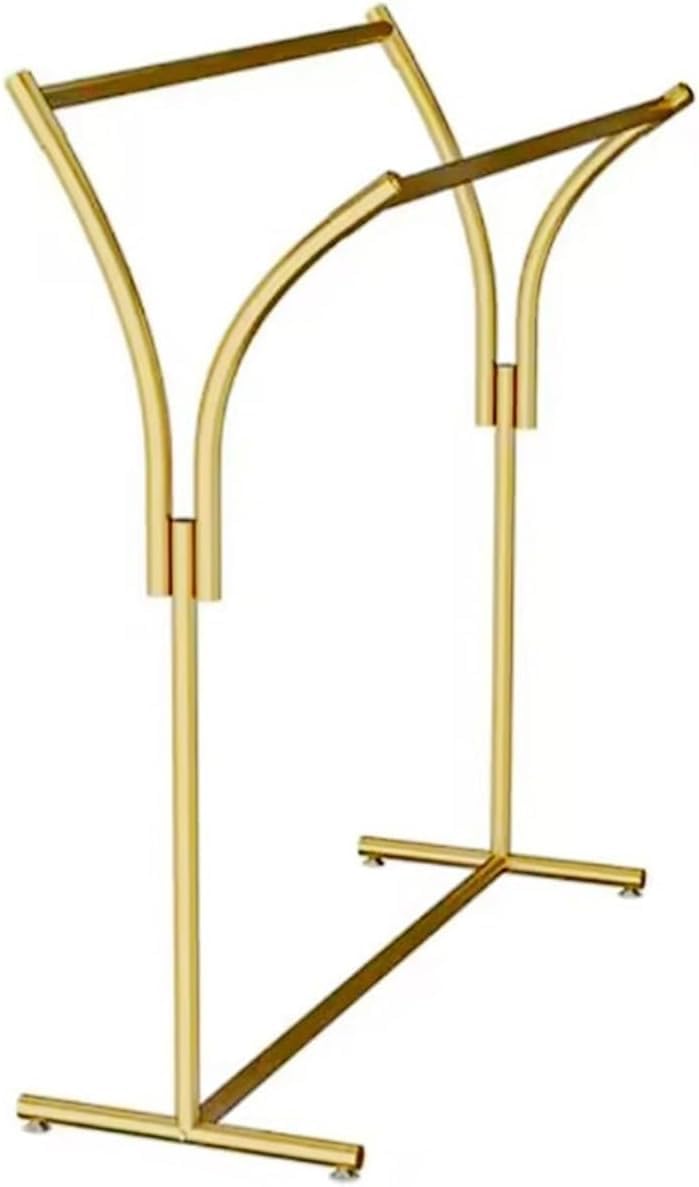 Clothes Racks - Rack For Hanging Clothes Retail Display - Floor Standing Metal Garment Rack - Double Pole Coat Rack, Freestanding Garment Rack, For Bedroom,Home,Office,Indoor(Color:A 100x50x150cm)
