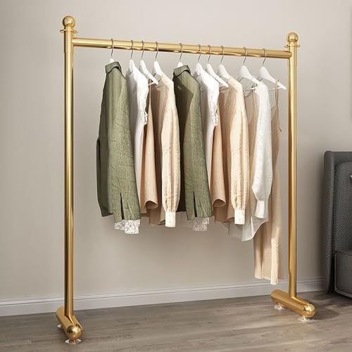 Freestanding Stainless Steel Garment Rack - Durable Indoor/Outdoor Clothing Storage for Coats, Shirts, and Sweaters - Space-Saving Solution for Bedroom & Closet