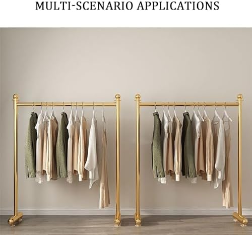 Freestanding Stainless Steel Garment Rack - Durable Indoor/Outdoor Clothing Storage for Coats, Shirts, and Sweaters - Space-Saving Solution for Bedroom & Closet