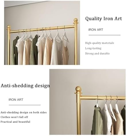 Freestanding Stainless Steel Garment Rack - Durable Indoor/Outdoor Clothing Storage for Coats, Shirts, and Sweaters - Space-Saving Solution for Bedroom & Closet