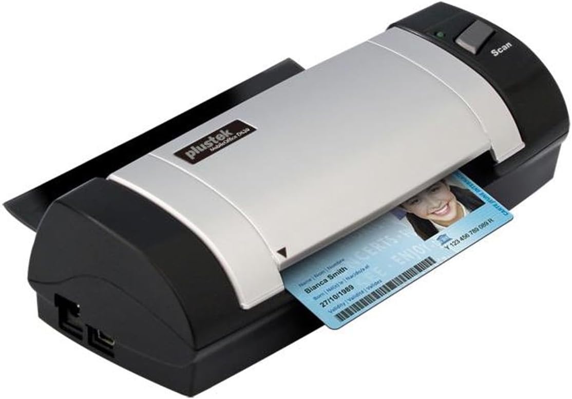 Plustek 783064607872 D620 Card & Id Scanner Usb Perp Powered Duplex A6 600dpi