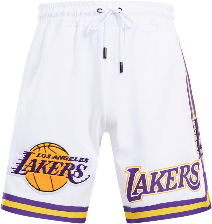 Mens NBA Classic Chenille Cotton Double Knit Athletic Short