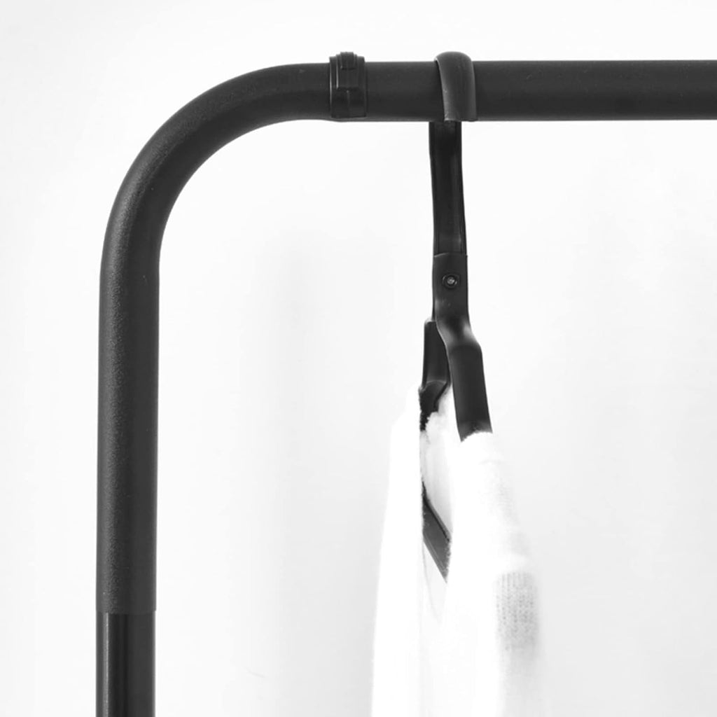 Heavy duty Garment rack Freestanding Coat Rack Stand With Hanging Rod And Shelves, Multifunction Clothing Rack For Hanging Clothes,Metal Clothes Rail For Entryway, Hallway And Bedroom, 63X50X158CM (B