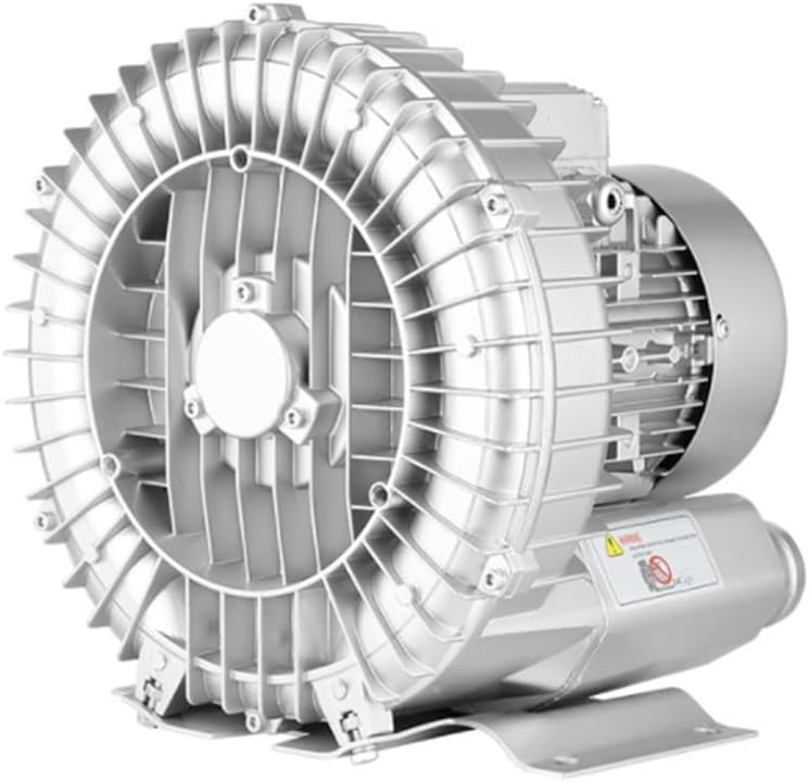 Regenerative Blower 50Hz High Pressure Ring Blower Fish Pond Centrifugal Blower Aluminum Alloy Single Phase 110v Vortex Blower, for Sewage Aeration 0.24HP/0.5HP/1.01HP/1.49HP