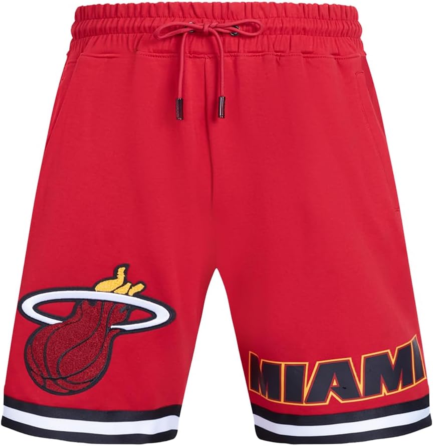 Mens NBA Classic Chenille Cotton Double Knit Athletic Short