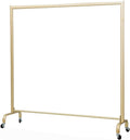 Heavy Duty Coat Rack, Garment Rack Modern Clothes Rail On Wheels, Gold Metal Clothing Rack for Hanging Clothes, Freestanding Hangers for Bedrooms and Boutiques (150X40X165CM)