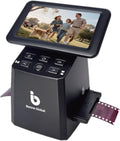 BEONEGLOBAL ClearScan S5 Film Scanner High-Resolution Film&Slide Scanner with 5' LCD – Convert 135, 126, 110 Super8 Negatives and Slides to 24MP Digital JPEG Photos Quickly