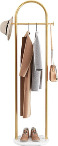 Freestanding Metal Garment Rack - Portable Clothing Storage Solution for Organizing Coats, Skirts, Shirts, and Sweaters - Perfect for Bedroom and Living Room Spaces