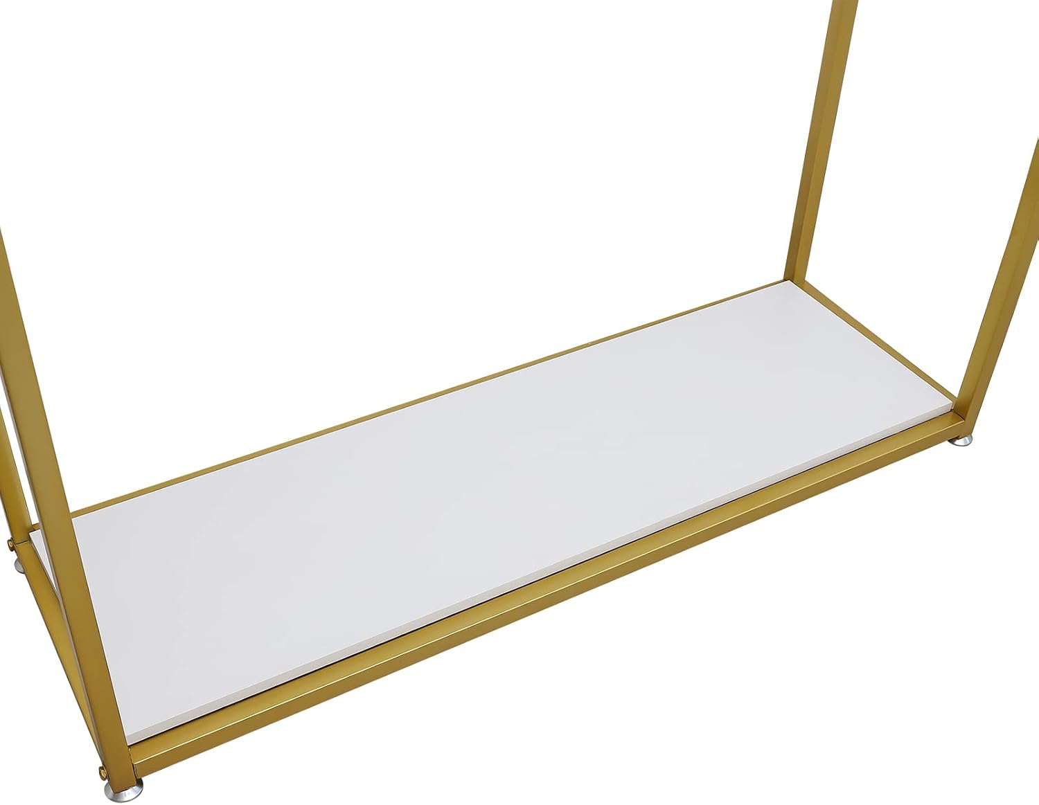 71' Clothes Display Stand,Load 66.14LBS Gold Clothes Display Stand, Freestanding Garment Rack w/4 Foot Pads,Iron Storage Clothes Rack for Home, Commercial,Boutiques Use