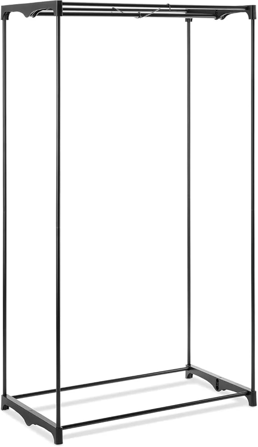 Wardrobe Closet Clothes Closet - Freestanding Garment Organizer with Sturdy Fabric Cover