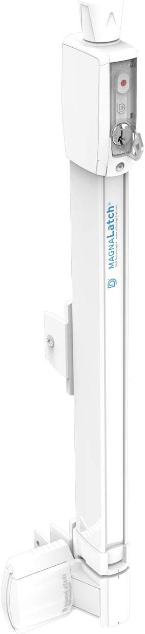 D&D Technologies ML3TPKAWT MagnaLatch Top Pull 20-inch Gate Latch, Magnetic Lock System, Professional-Grade Pool & Child Safety Gate Latch, Weather-Resistant Hardware, Any Square Gate Frame and Post