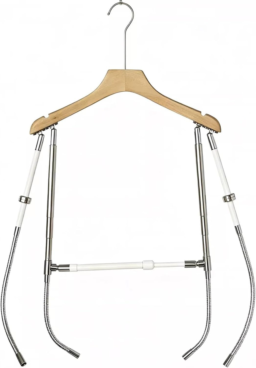 Adjustable Mannequin Coat Hanger, Invisible Coat Rack for Clothing Photography, Space Saver, Freestanding Clothes Rack for Shirt Display, Pants & Tops Hanger
