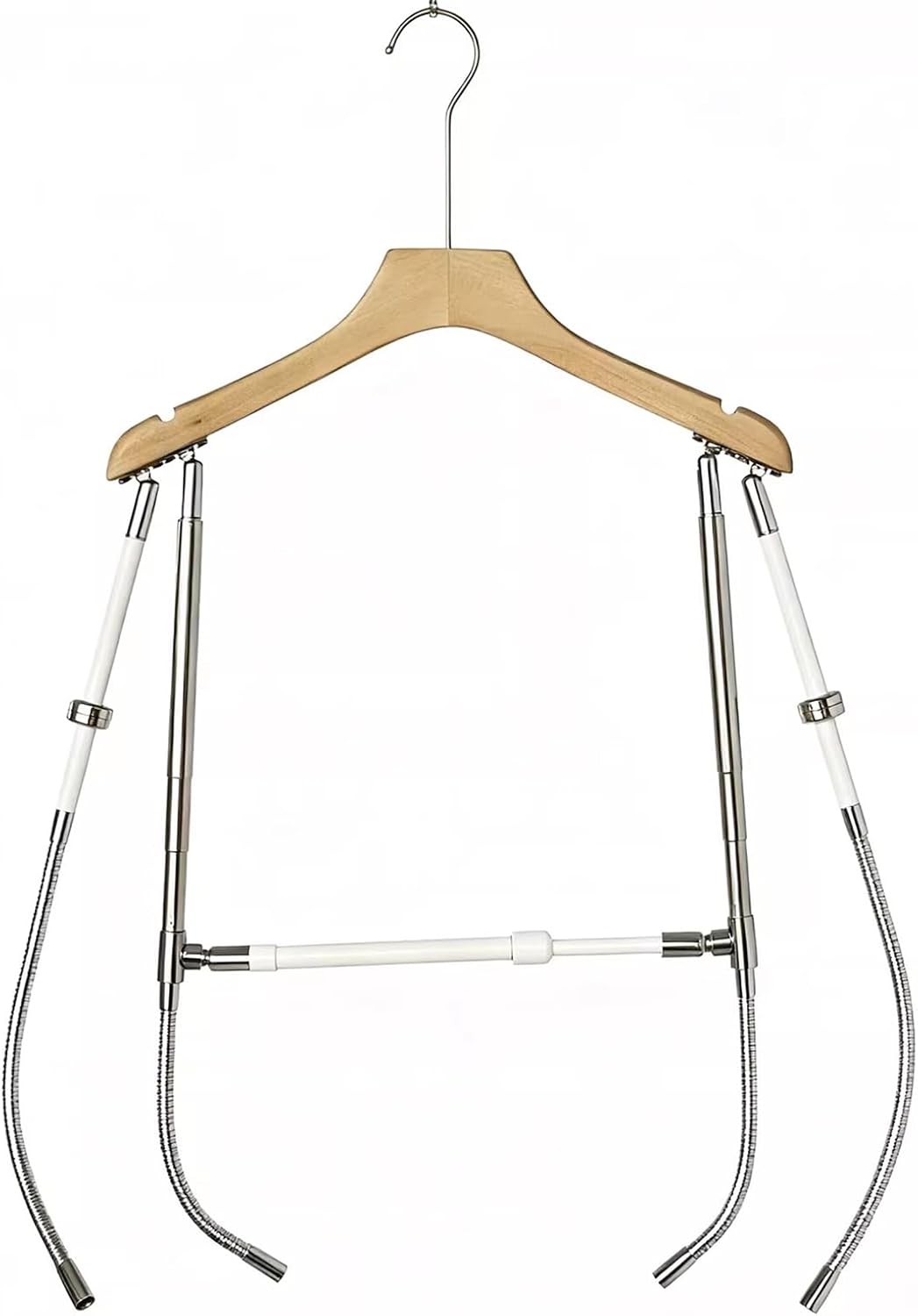 Adjustable Mannequin Coat Hanger, Invisible Coat Rack for Clothing Photography, Space Saver, Freestanding Clothes Rack for Shirt Display, Pants & Tops Hanger