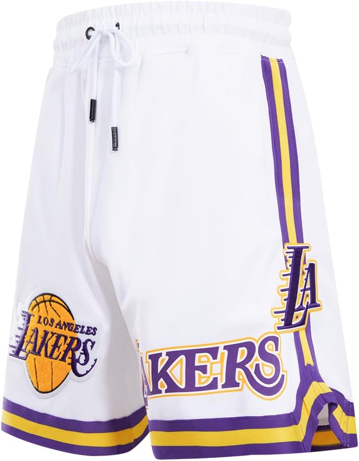 Mens NBA Classic Chenille Cotton Double Knit Athletic Short