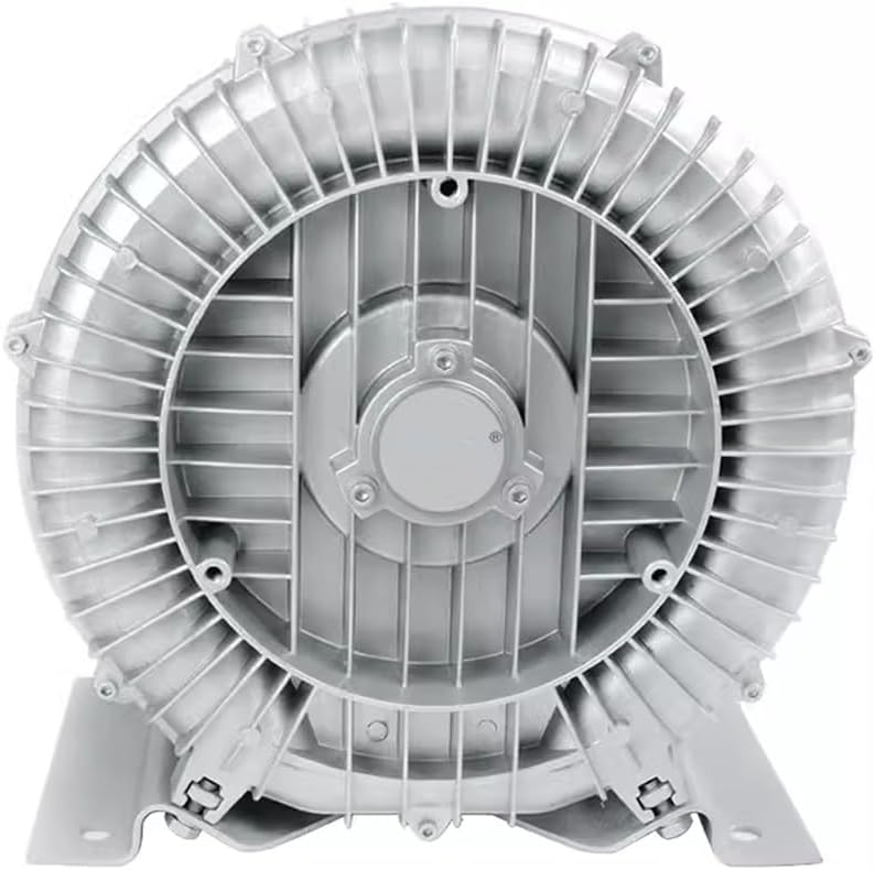 Regenerative Blower for Aquaculture, 110V 50Hz Ring Blower 0.5HP 0.74HP 1.01HP 1.49HP, Large Airflow Type High-Pressure Vortex Blower, Industrial Vacuum Pump(1100W/1.49HP)