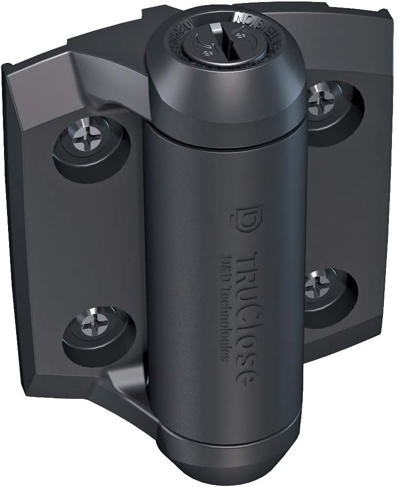 D&D TCHD1AS3 Series 3 Self Closing Technologies TruClose Safety Hinges Suits Metal Gates 70kg, Black