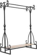 Heavy Duty Garment Racks,Freestanding Rack with Storage Shelves,for Hanging Clothes Coats Skirts Shirts Sweaters(150X50X160cm)