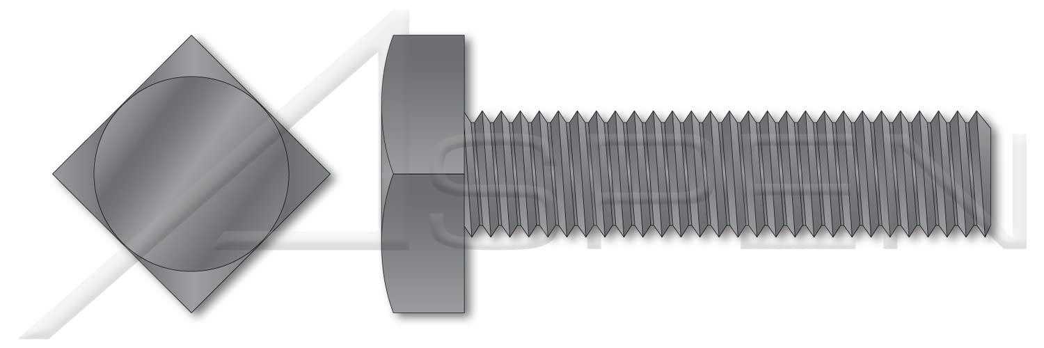 (380 pcs) 1/2'-13 X 1-1/2', Machine Bolts, Square Head, Full Thread, A307 Steel, Plain