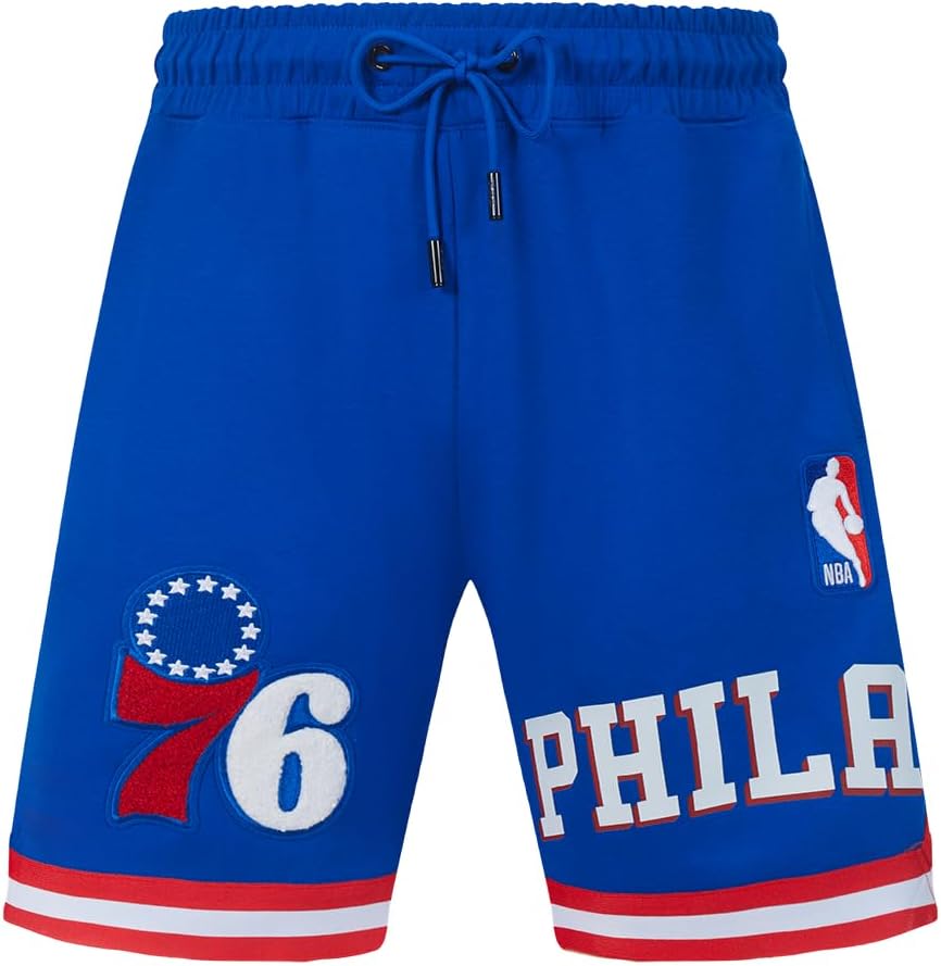Mens NBA Classic Chenille Cotton Double Knit Athletic Short