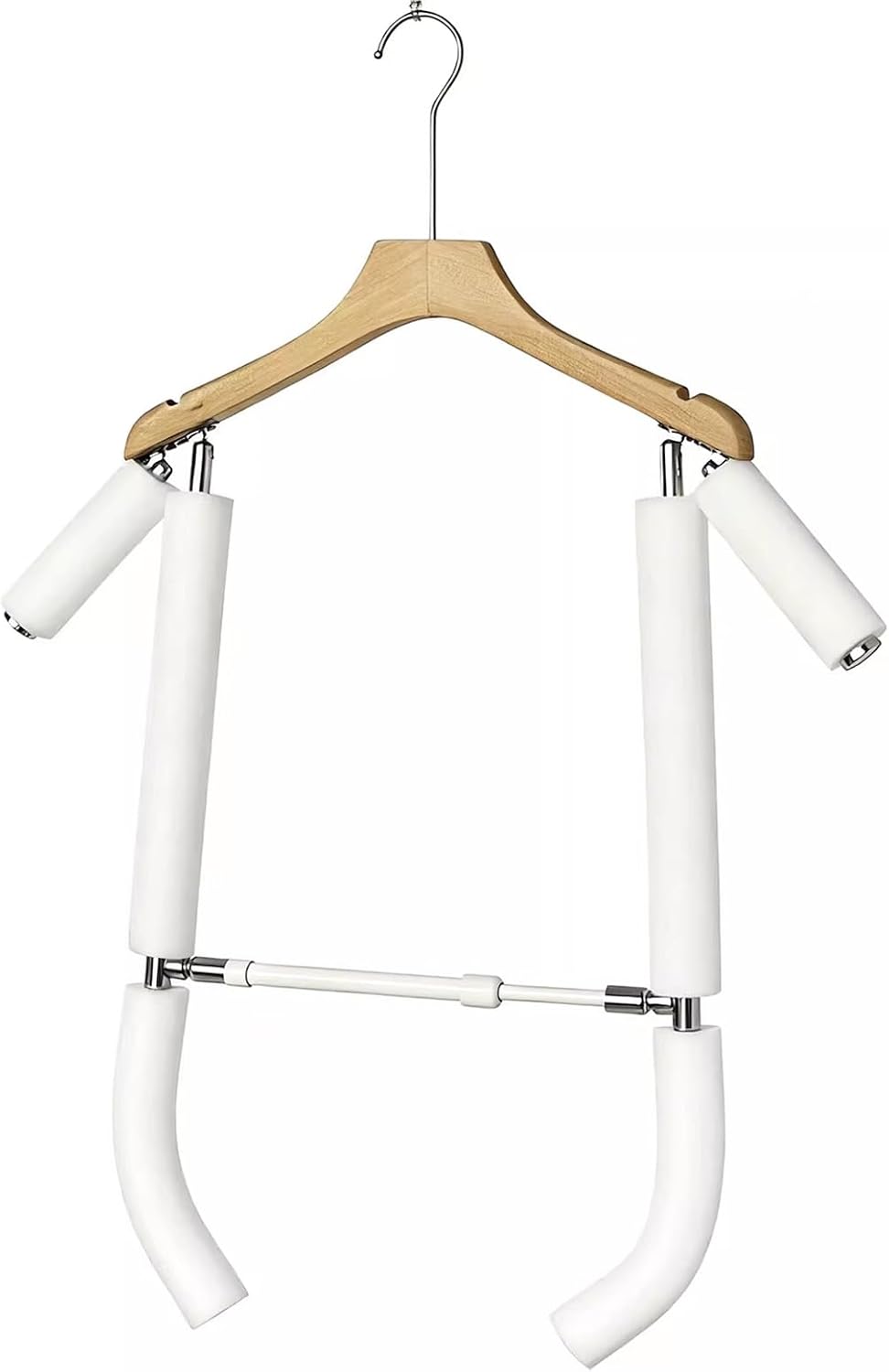 Adjustable Mannequin Coat Hanger, Invisible Coat Rack for Clothing Photography, Space Saver, Freestanding Clothes Rack for Shirt Display, Pants & Tops Hanger