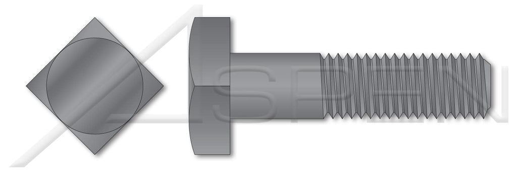 (100 pcs) 1/2'-13 X 4-1/2', Machine Bolts, Square Head, Steel