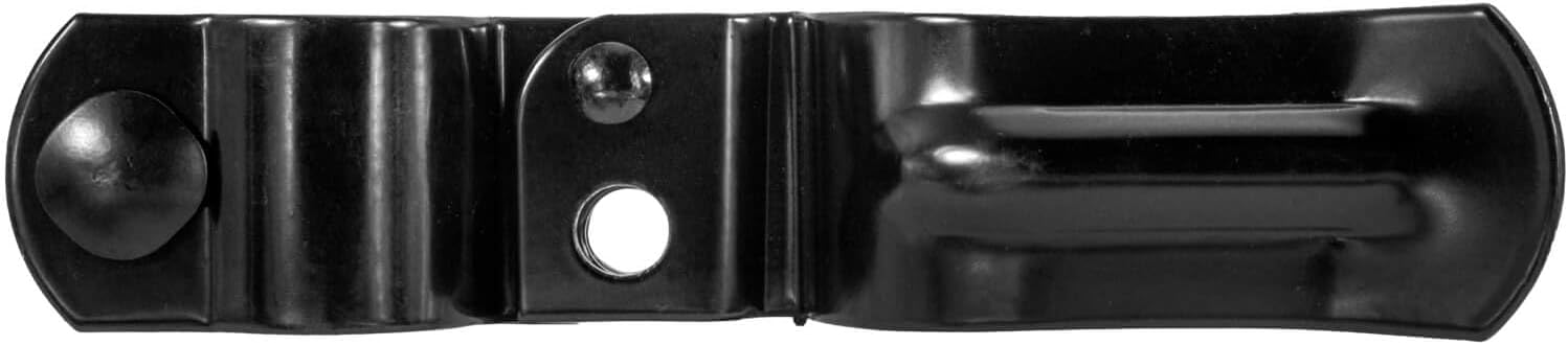 Black 1-5/8' x 2-3/8' Heavy Duty Fork Latch - Pressed Steel - Powder Coated - CASE Qty 10