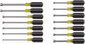 Klein Tools Magnetic and Metric Nut Driver Set (13-Piece)