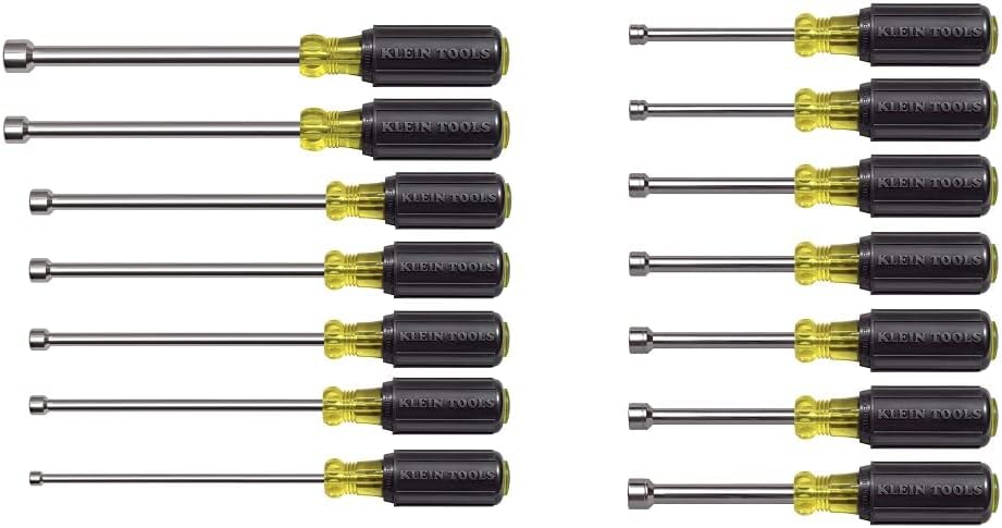 Klein Tools Magnetic and Metric Nut Driver Set (13-Piece)