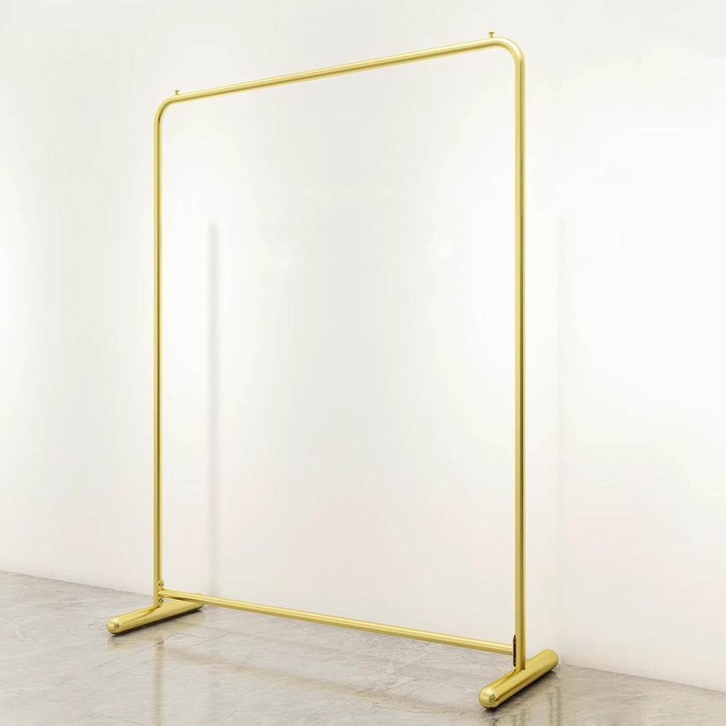 Heavy duty Garment rack Metal Clothes Rail For Bedroom, Heavy-Duty Clothing Rack For Hanging And Display Clothes, Freestanding Single-Rail Coat Rack For Retail Store, Clothes Organizer, Gold ( 150X40