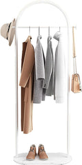 Portable Metal Clothing Rack - Durable Free-Standing Garment Organizer for Coats, Shirts, Sweaters - Ideal for Bedroom & Living Room Storage