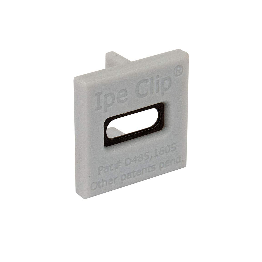 DeckWise (Grey) Ipe Clip Extreme Hidden Deck Fasteners, 3/32' Spacing, Includes Stainless Steel Black #8x2 Trim-Head Screws for 100 Sq. Ft. of AD Hardwood or Thermal Wood Decks (175 ct. Kit)